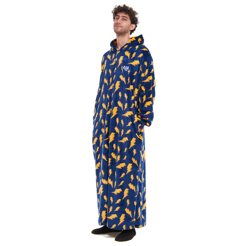 Snuggs Wearable Blanket Monk Dark Blue Bolt